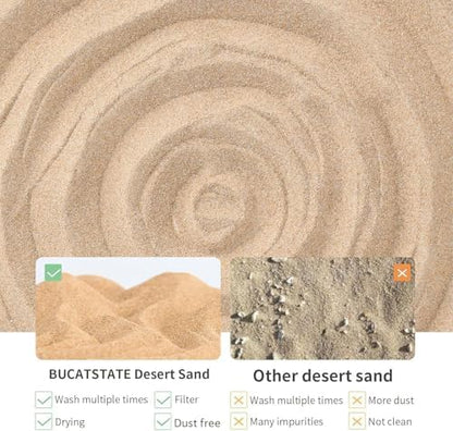 BUCATSTATE Hamster Bath Sand with Pour Spout Large Pack, 13.2LB Desert Bath Sand | No-Dust Potty Litter Calcium-Free Sand for Hamster Chinchillas Gerbil Mice Degu or Other Small Pets (2Pack-Fine Sand)
