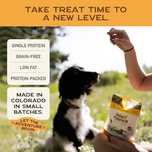 Smart Cookie Healthy Soft Dog Treats - Rabbit & Pumpkin - Grain Free Limited Ingredient Training Treats for Dogs with Sensitive Stomach & Allergies, Natural Novel Protein, Made in the USA (5oz.)