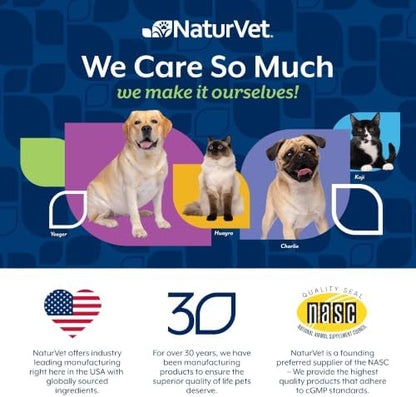 NaturVet Hip & Joint Care with Hemp Seed Supplement for Dogs, 240ct