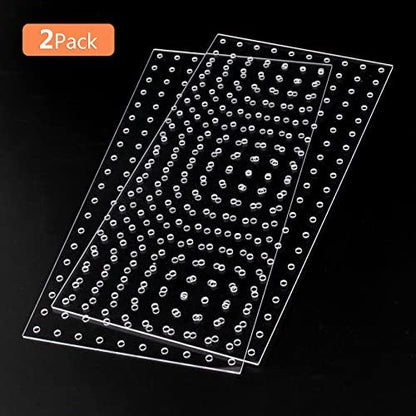 Yes!Fresh Acrylic Aquarium Fish Tank Divider Clear Kit Fit for All Type Aquarium Divider for 10 Gallon Fish Tank and Up to 950 Gallon Tank Divider (Kit B - 2 PCs 5.9"x11.8")