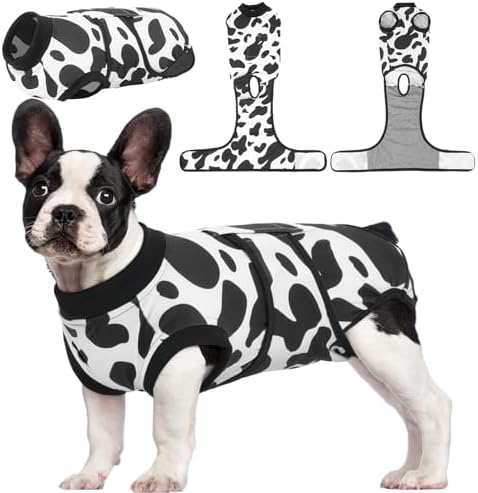 Kuoser Recovery Suit for Dogs Cats, Soft Dog Surgery Suit Female Male Spay