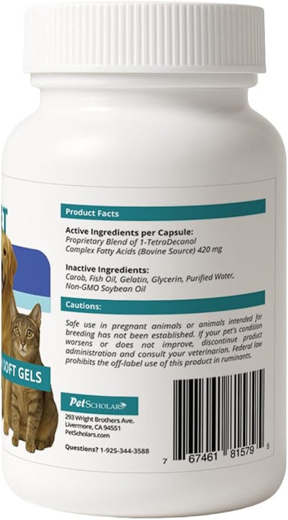 1TDC Dental & Joint Health Softgel Supplement for Dogs & Cats, Supports Oral Health, Stamina, Mobility, Muscle Strength & Recovery, Maintains Skin & Coat Health of Pets (120 Soft Gels)