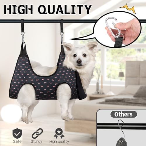 Supet Dog Grooming Hammock for Nail Trimming, Pet Grooming Hanging Harness