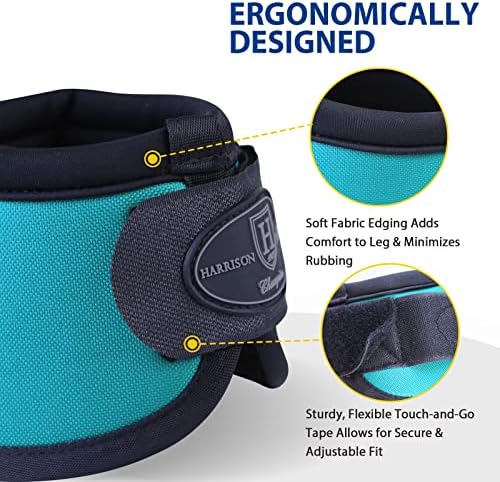 Harrison Howard Horse Bell Boots Overreach Bell Boots No-Turn Bell Boots for Horse-Durable Protective Hoof Boot