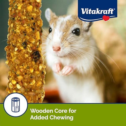 Vitakraft Crunch Sticks Hamster Treat Peanut & Honey Flvr Glaze-2 Sticks