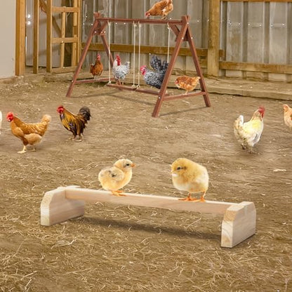 PETSFIT Baby Chick Roosting Bar, Anti-Rotation, Solid Wood, for Brooder