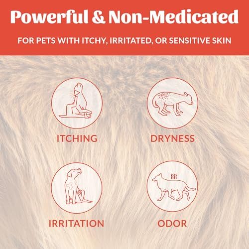 SKOUT'S HONOR Probiotic Itch Relief Spray for Dogs, 8 oz, 2-Pack