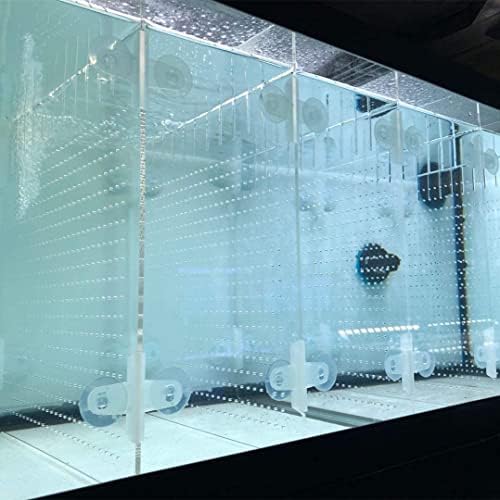 Acrylic Aquarium Divider Kit 5.5/10 / 20L / 20H / 29 / 40B / 55/75 / 125gal Fish Tank with Suction Cups (40gal Top Fin)