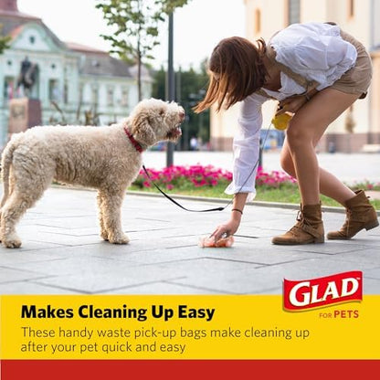 Glad for Pets Scented Dog Waste Bags, Tropical Breeze Scent, 240 Count