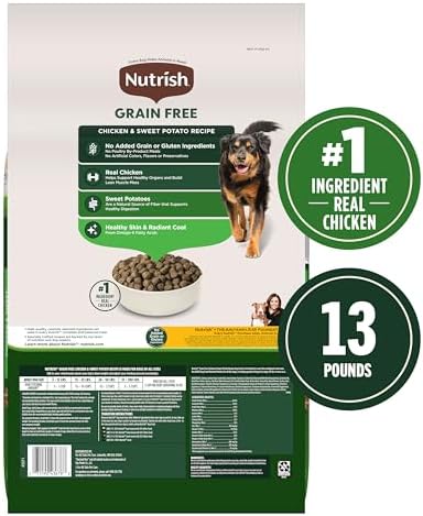 Nutrish Grain Free Chicken Dry Dog Food, 13 lb. Bag, (Rachael Ray)