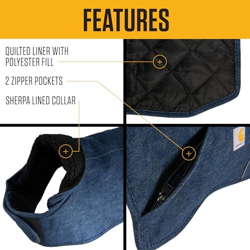 Carhartt Denim Insulated Chore Coat Canal M