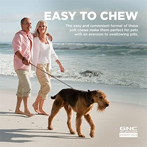 GNC Pets Essentials Digestion Soft Chews for Dogs, Bacon Flavor, 60 Count