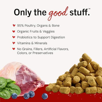 Stella & Chewy's Freeze-Dried Raw Duck Duck Goose Meal Mixers - Dog Food Topper and Mixer - Made with 95% Cage-Free Poultry, Organs & Bone - Perfect for Picky Eaters - Grain-Free - 3.5 oz