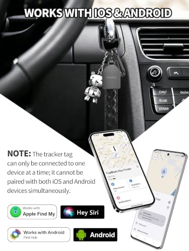 Smart Keychain Tracker (iOS & Android), Universal Car Key Chains Finder