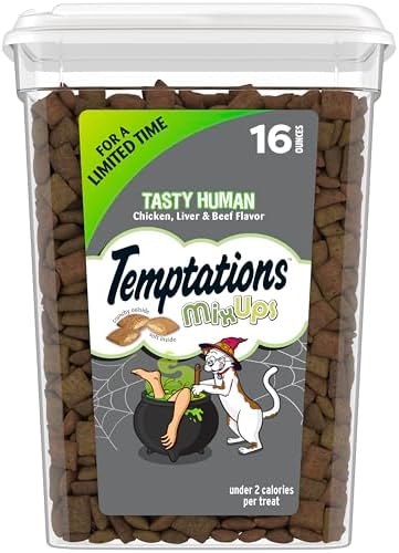 Temptations MixUps Crunchy and Soft Cat Treats, Tasty Human, 16 oz