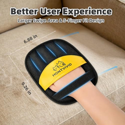 Pet Hair Removal Glove for Cats & Dogs,Newly Upgraded electrostatic pet Hair Remover Glove, Reusable Magic Brush Pet Hair Remover Tool for Furniture,Couch,Carpets,Laundry,Car Seat (1)