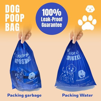 Compostable Dog Poop Bags BPI Certified Biodegradable Pet Waste Bags Leak-Proof Thickened and Opaque Eco Design (16 rolls 240 bags)