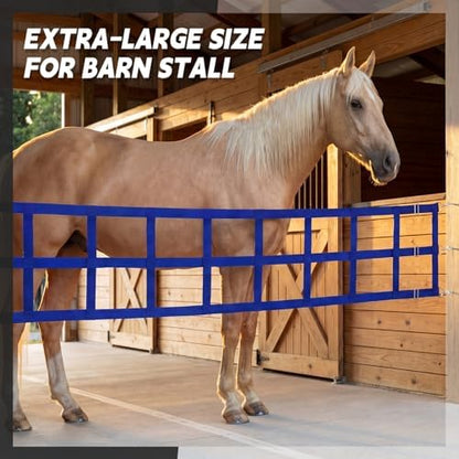 Zonon 10' x 20'' Adjustable Polyester Stall Guards for Horses, Blue