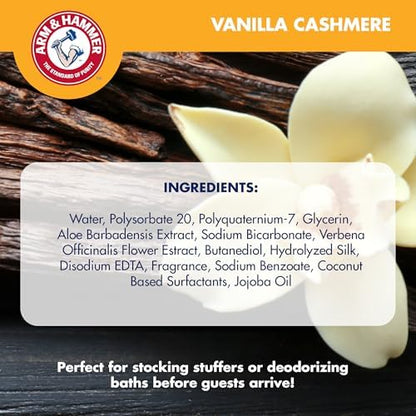 Arm & Hammer Odor Control Pet Grooming Gift Set, Cashmere Vanilla, 8 Fl Oz