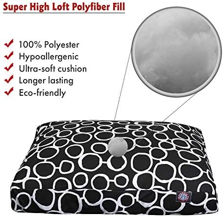 Majestic Pet Fusion Black X-Large Rectangle Bed