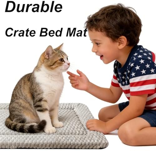 Cat Bed Mat - Durable & Cute Crate Beds for Extra Small Dogs & Cats, Comfortable Kennel Pad for Home, Crate & Travel