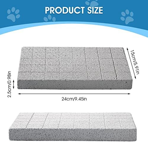 4 Pcs Rabbit Scratch Pads Bunny Grinding Claw Boards Rabbit Chew Stone Bunny Toys for Rabbits Small Animals Teeth Grinding Stone Chew Treat Toys for Hedgehog Chinchilla Hamster Gerbil Rat Digging Pads