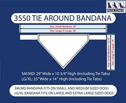Pets First NFL New England Patriots TIE Bandana, Large/X-Large. Dog Bandana Scarf Bib for Pet Cat Dog. The Ultimate Game-Day, Party Bandana (NEP-3550-L-XL)
