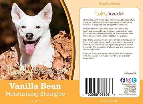Healthy Breeds Canaan Dog Vanilla Bean Moisturizing Shampoo 8 oz
