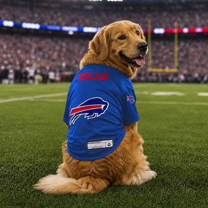 Littlearth NFL Buffalo Bills Stretch Pet Jersey, Team Color, X-Small