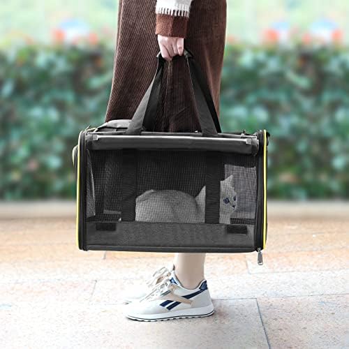 GAPZER Cat Carrier for Large Cats 20 lbs+ Soft Pet Kennel Bag for Small Dog