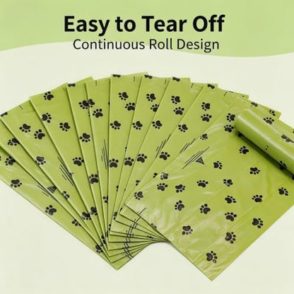300-Count Reinforced Dog Poop Bags, Leak-Proof & Extra Thick Scented Rolls, Pet Waste Bags with Dispenser, Heavy Duty for Large & Small Dogs, Puppy Cleanup Essential