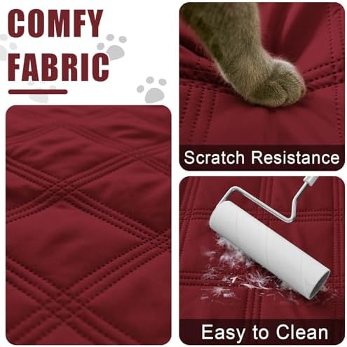 Smiry Waterproof Dog Bed Cover, Reversible Pet Blanket for Sofa Couch