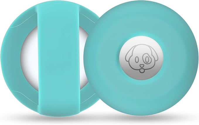 for Airtag Holder for Dog Collar, Cibaabo Silicone Air Tag Case Cover Compatible with Apple Airtags for 0.8-1.2inch Cat Pet Collar Harness Loop | for 0.8-1.2inch Pet Collar | doesn't dangle | Compact | Easy Installation | Compatible with Apple Airtags