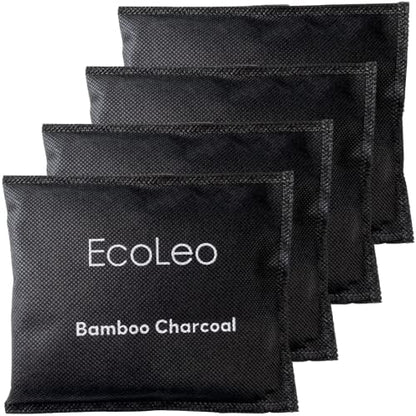 EcoLeo Compatible Liner Bags for Pet Waste Pail, 15 Count, Bamboo Charcoal Deodorizer Bags