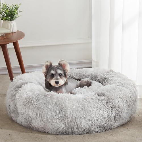 Western Home Calming Donut Small Dog Cat Bed Washable Puppy Bed,24"