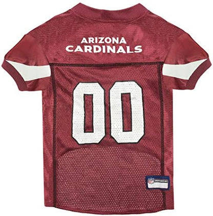 Pets First NFL Arizona Cardinals Dog Jersey, Size Large, Football Shirt Costume for Pet, Dog Sports T-Shirt, NFL Team Clothing for Cats, Licensed Pet Apparel Available in 7 Sizes and 32 Teams