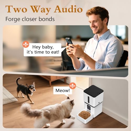 Yakry Automatic Dog Feeder with Camera - 8L/33 Cups Smart Dog Feeder