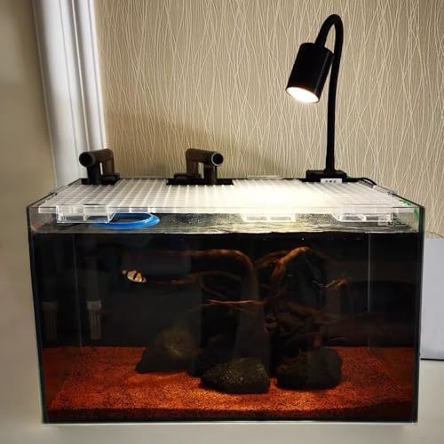 Aquarium Fish Tank Bottom Isolation 8 Pcs, Plastic Egg Crate