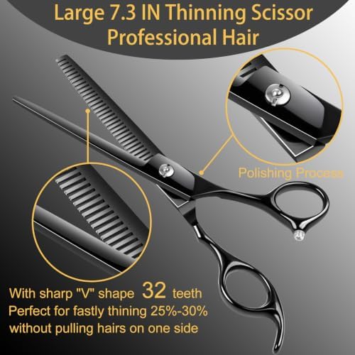 5 in 1 Premium Thick Professional Large 7IN Dog Grooming Scissors