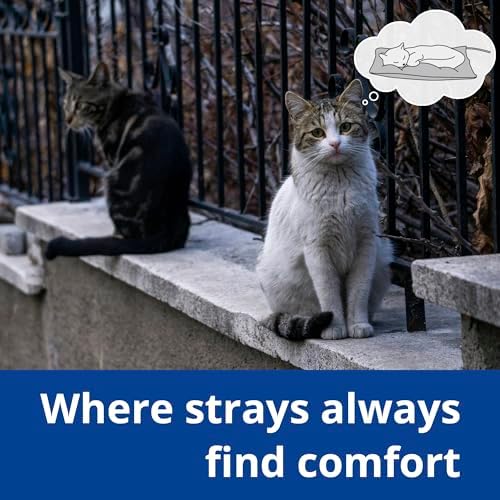 Outdoor Cat Heating Pad, 27.5" x 15.7", 50W, Grey