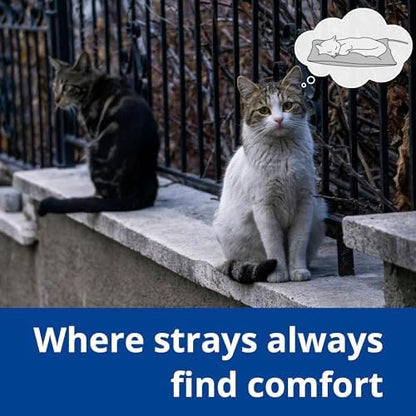 Outdoor Cat Heating Pad, 27.5" x 15.7", 50W, Grey