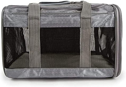 Sherpa To Go Travel Pet Carrier, Airline Approved & Guaranteed On Board - Gray, Medium