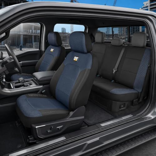 CAT MeshFlex Seat Covers Full Set for Full-Size Pickup Trucks Only - Blue