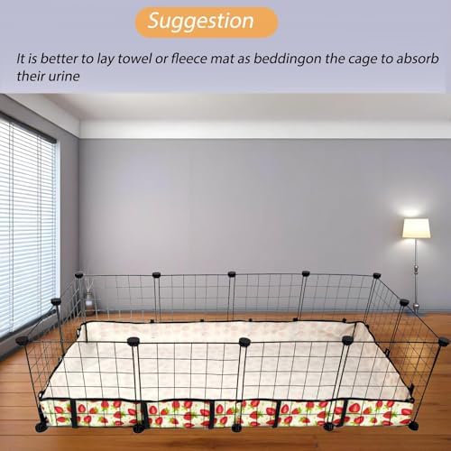 Guinea Pig Cage Liner，Washable Waterproof Oxford Cloth Cage Liners for Small Animals,Hamster Chinchilla Hedgehog Rabbit and Other Small Animals Not Include Cage(28x56 inches)