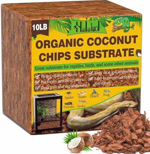 Halatool Organic 10LB Coconut Husk for Reptiles