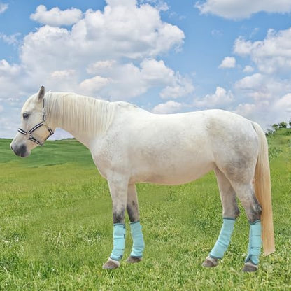 Horse Fly Boots, Mesh Fly Boots for Horse Set of 4, Equine Leg Protection