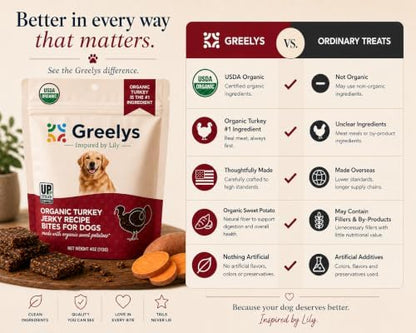 USDA Organic Turkey Recipe Soft & Chewy Dog Treats, Made in USA, Upcycled Certified®, All Life Stages, 4 oz
