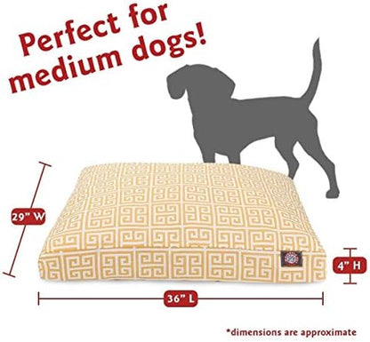Pacific Towers Small Rectangle Indoor Outdoor Pet Dog Bed With Removable Washable Cover By Majestic Pet Products