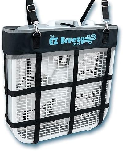 Southwestern Equine EZ Breezy Box Fan Holder, Horse Stall Classic Fan Bag, Stable Supplies, Horse Fan (Black)