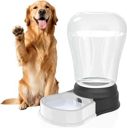 6 Liters Automatic Gravity Dog Water Dispenser, BPA- Free | Gravity Pet Water Bowl, No-Spill Cat Feeder for Large Dogs, BPA-Free & Easy Clean, Less Refills for Work Travel